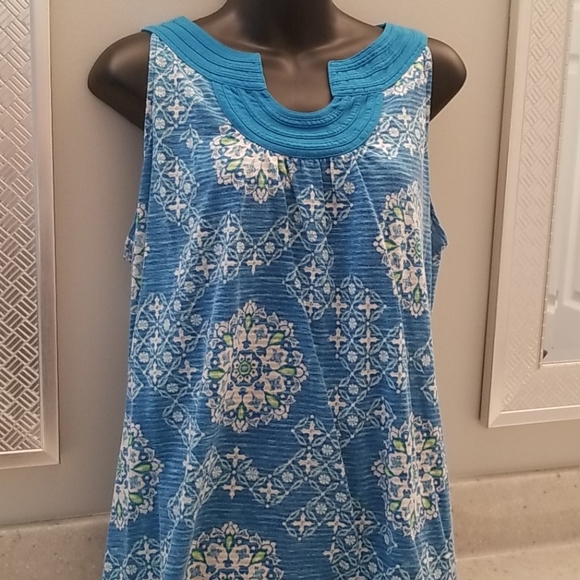 Sonoma Tops - Sonoma 🏖 Turquoise print tank! Sz XL